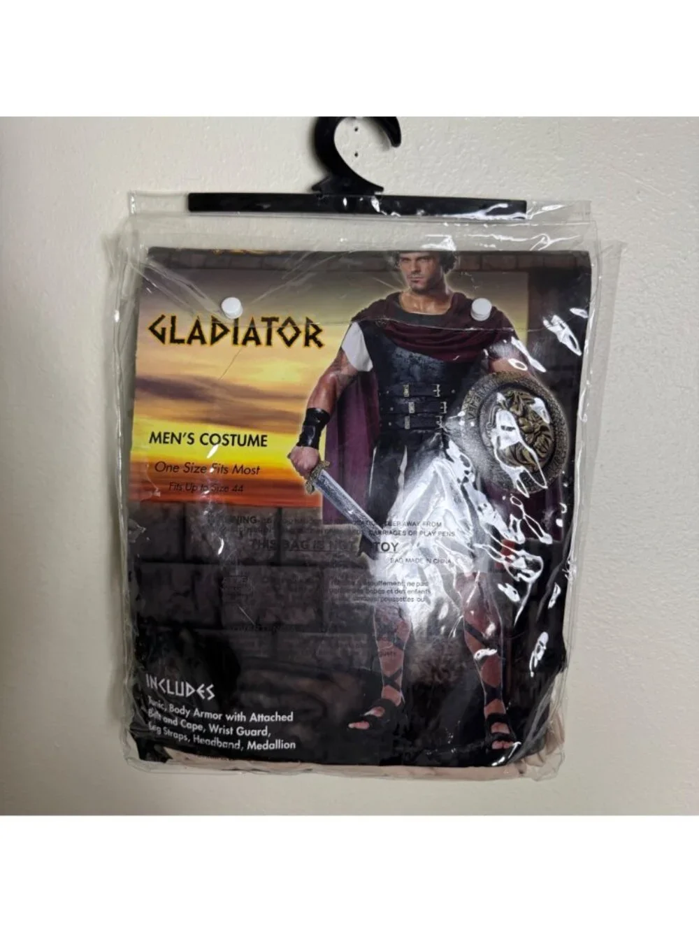 NWT Roman Gladiator Spartan Soldier Greek Warrior Hercules Adult Costume - Picture 2 of 4